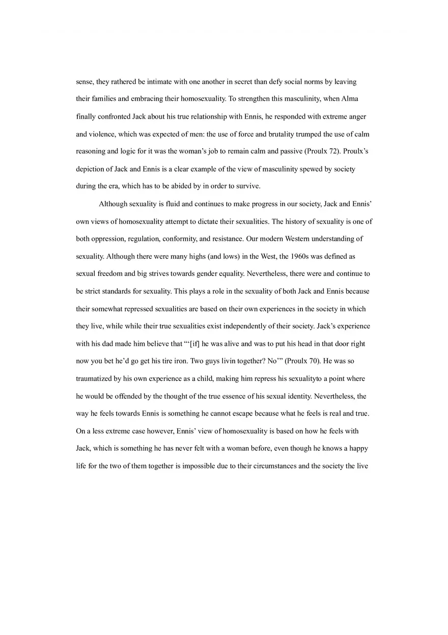 Masculinity and Sexuality Essay - Page 3