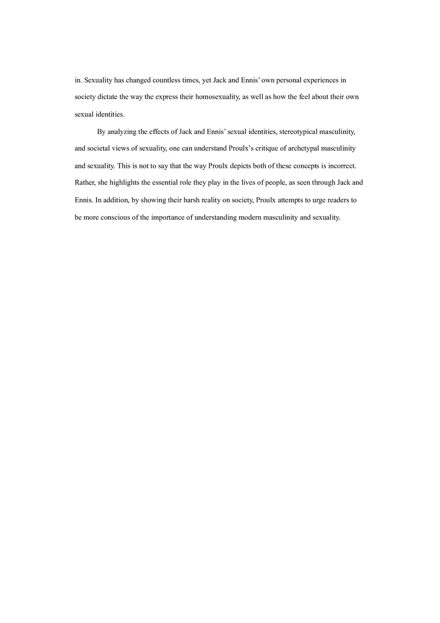 Masculinity and Sexuality Essay - Page 4