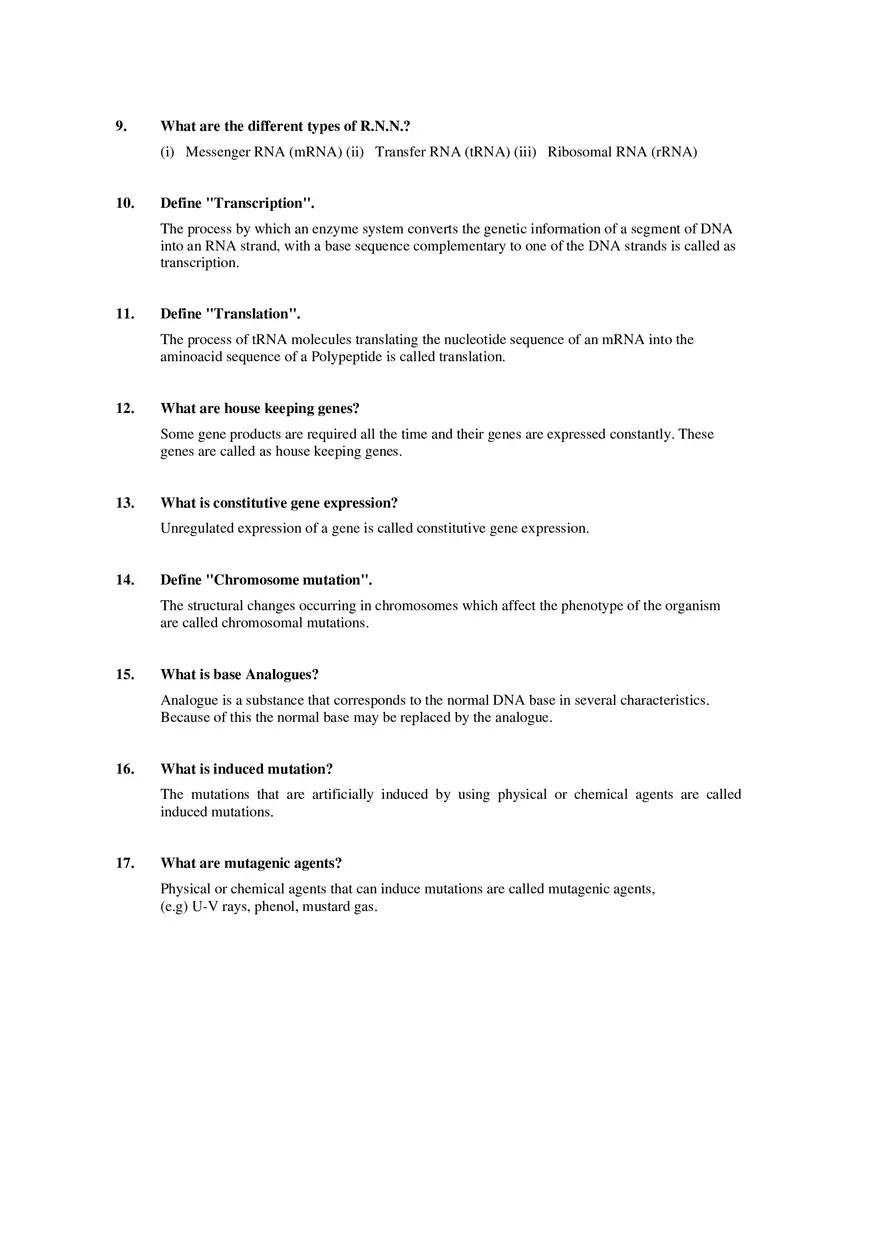 Biology Chapter 2 Cell Biology Questions and Answers - Page 2