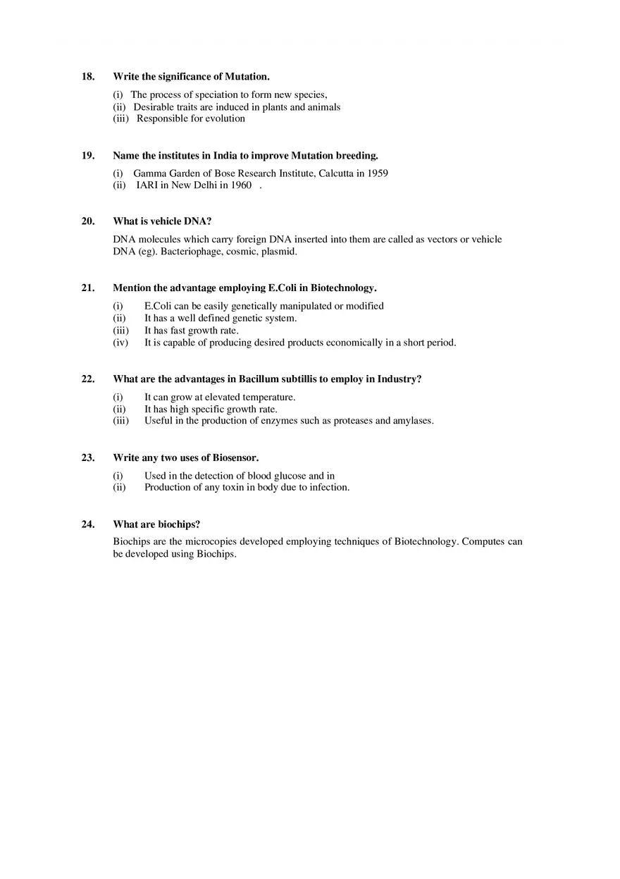 Biology Chapter 2 Cell Biology Questions and Answers - Page 3