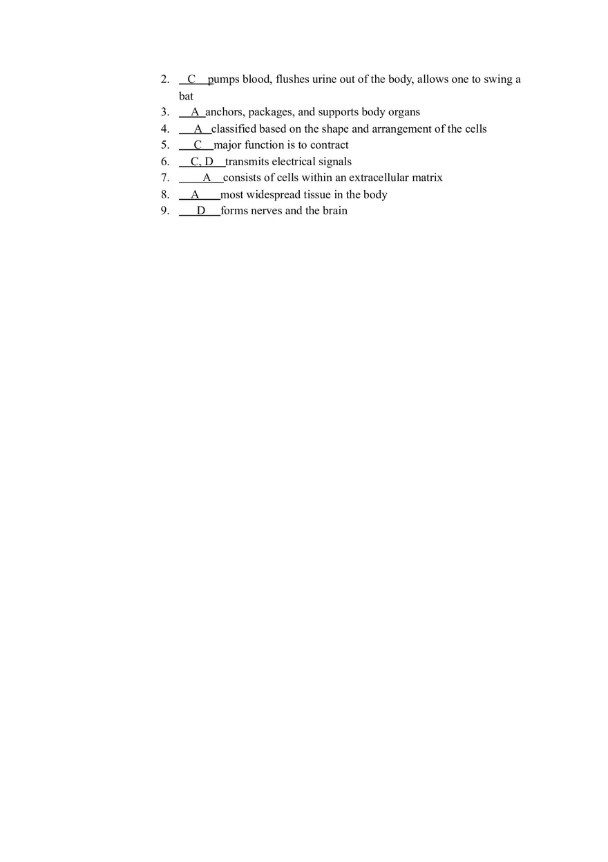 Lab- Classifying the Tissues Answers - Page 2