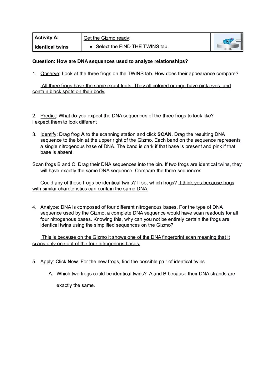 Copy of DNA Analysis Student Exploration Sheet - Page 3