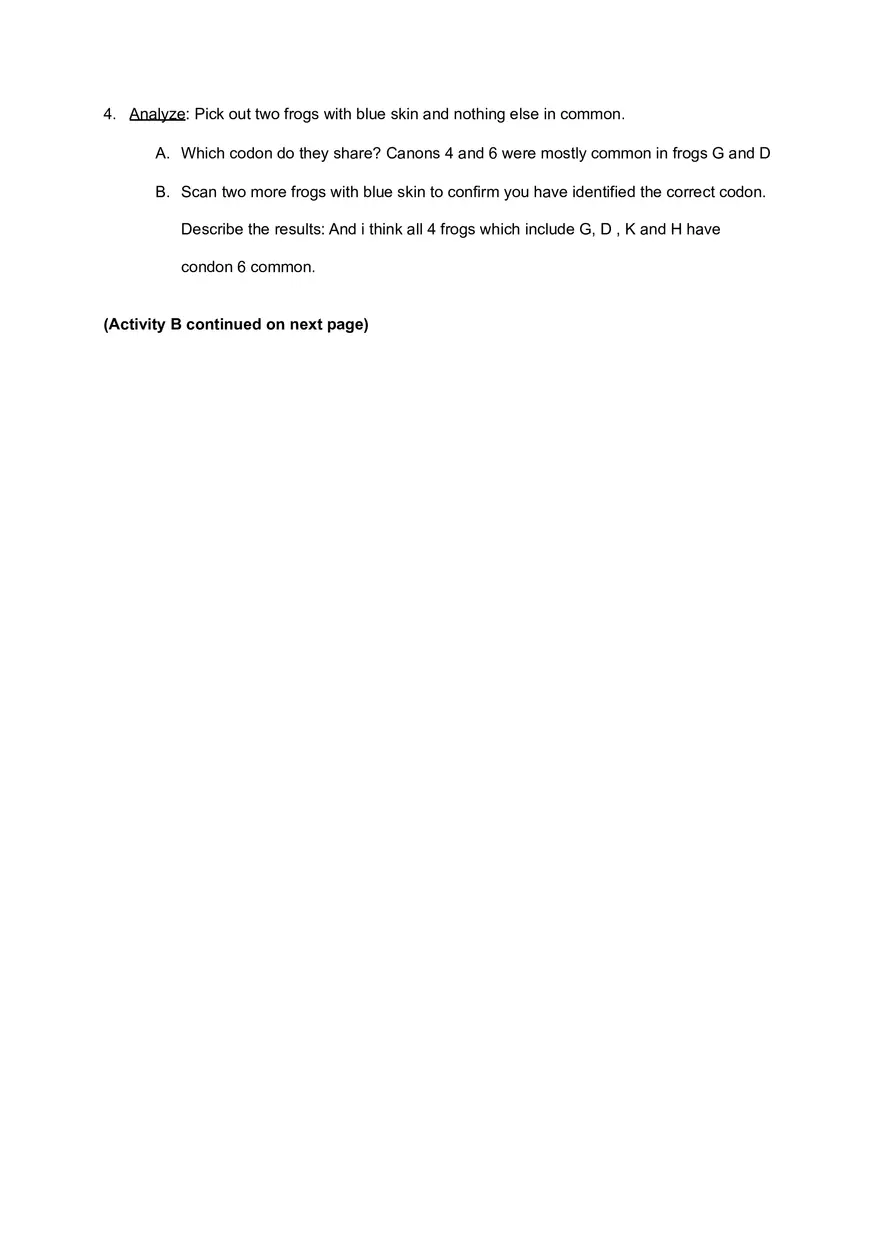 Copy of DNA Analysis Student Exploration Sheet - Page 5