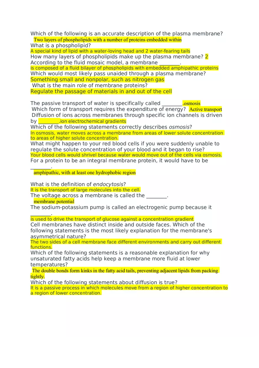 Defining Biological Terms Chapter 3 - Page 1