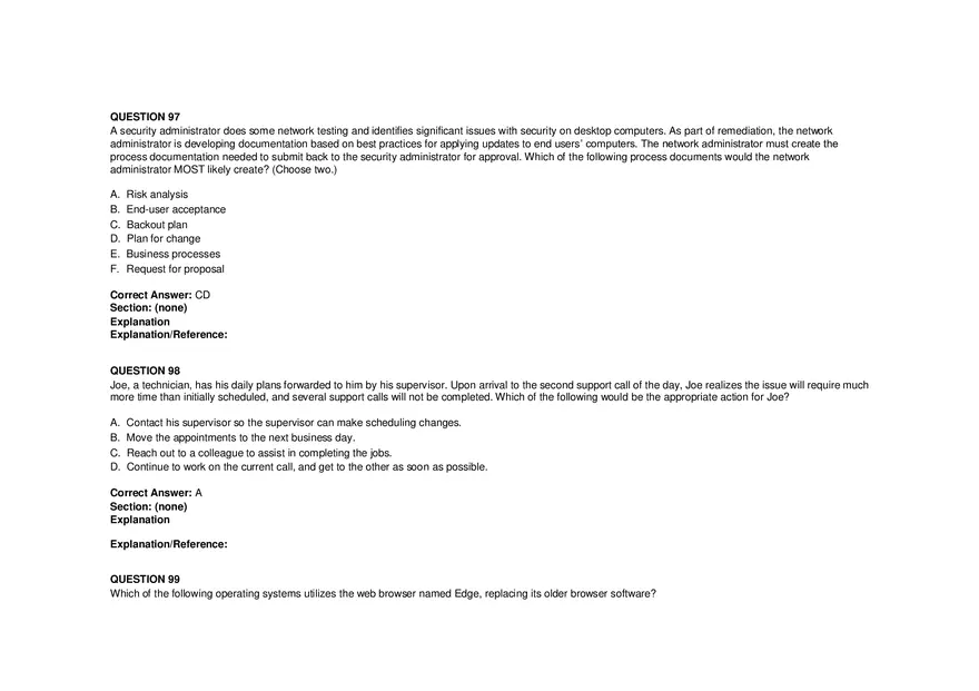 Windows Server Security - Practice Test and Answers Part 5 - Page 2