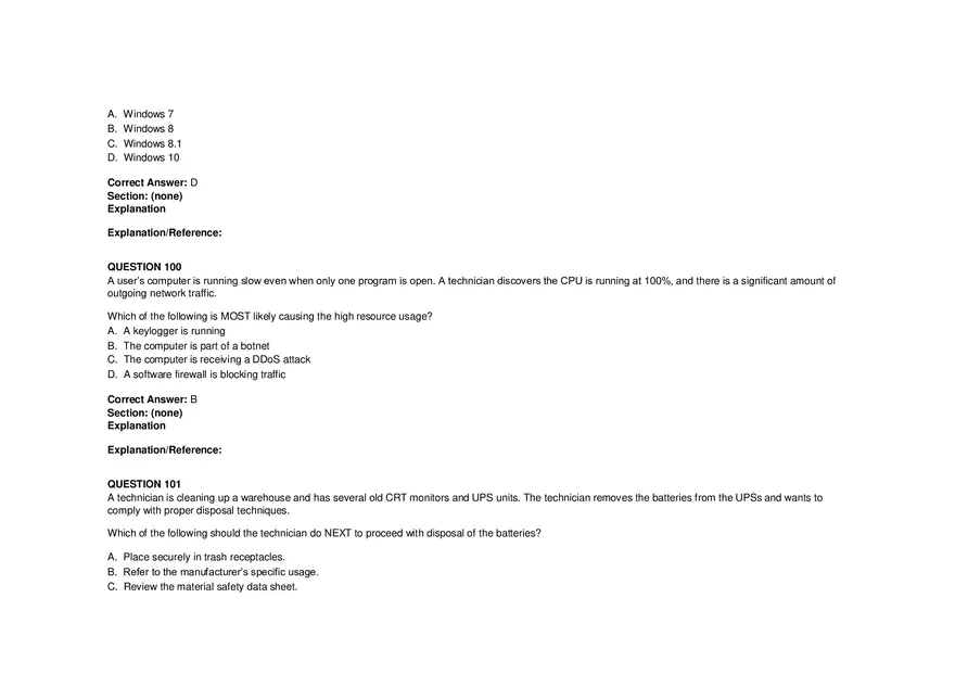 Windows Server Security - Practice Test and Answers Part 5 - Page 3