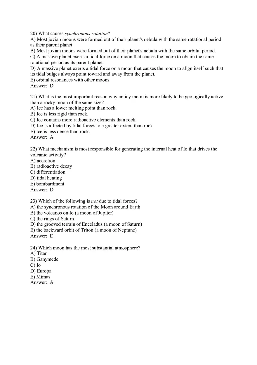 The Cosmic Perspective - Jovian Planet Systems Quiz Part 1 - Page 5