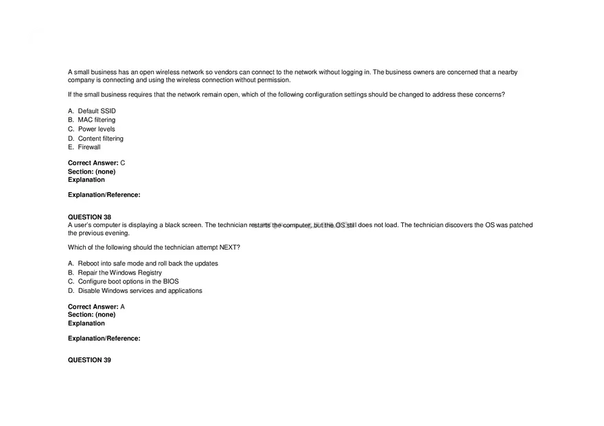Windows Server Security - Practice Test and Answers Part 2 - Page 8