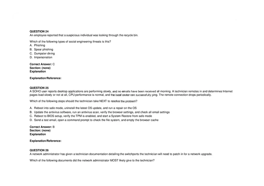 Windows Server Security - Practice Test and Answers Part 2 - Page 1