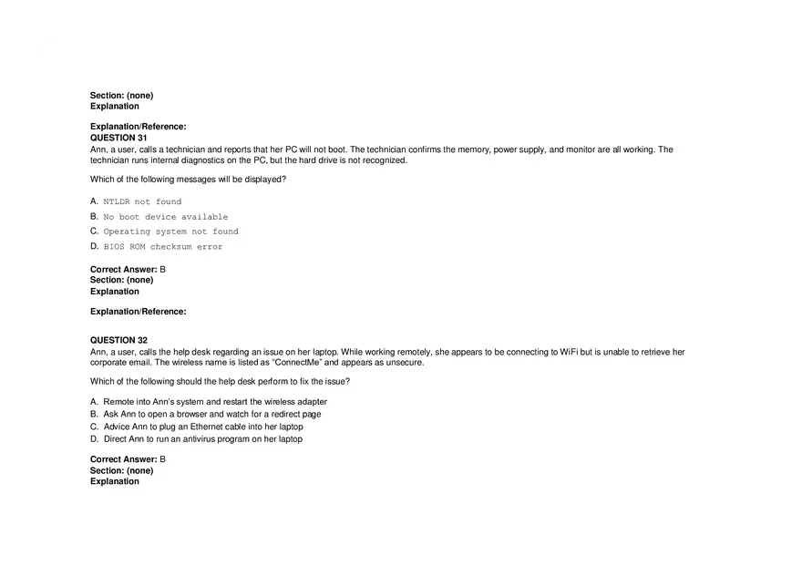 Windows Server Security - Practice Test and Answers Part 2 - Page 5