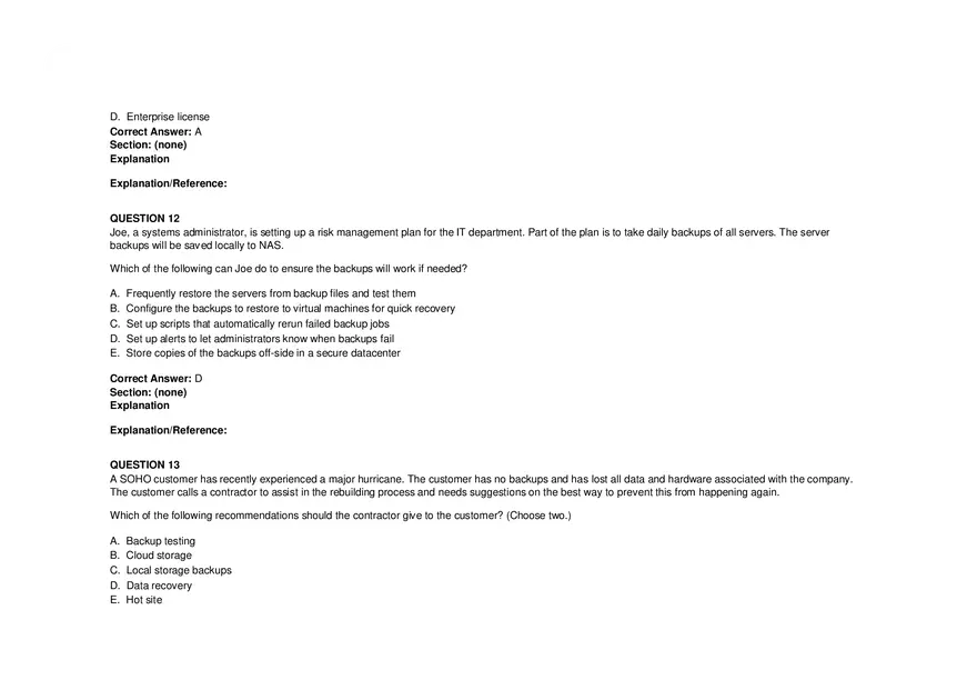 Windows Server Security - Practice Test and Answers Part 1 - Page 7