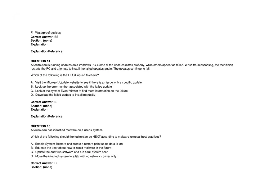 Windows Server Security - Practice Test and Answers Part 1 - Page 8