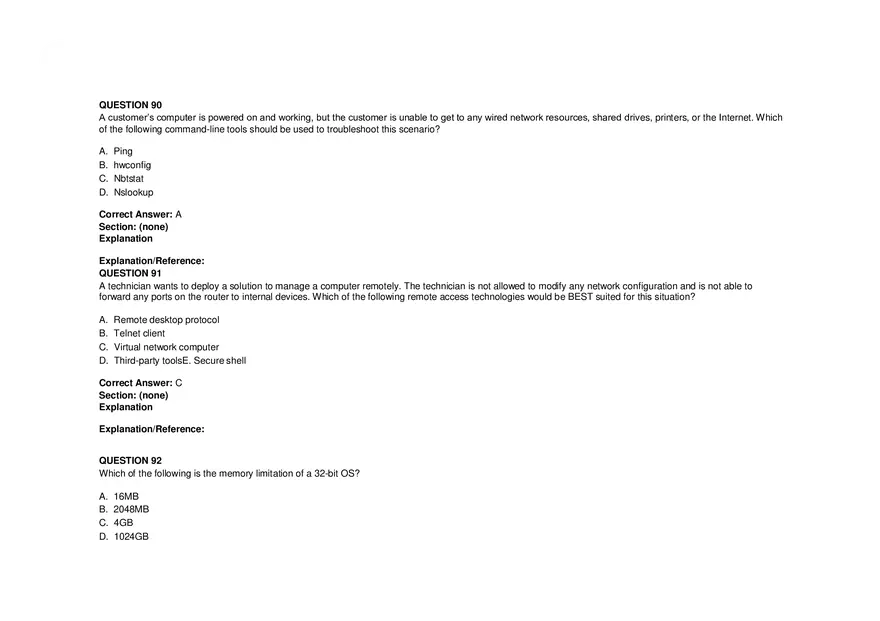 Windows Server Security - Practice Test and Answers Part 4 - Page 11