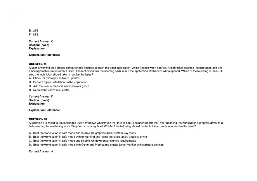 Windows Server Security - Practice Test and Answers Part 4 - Page 3