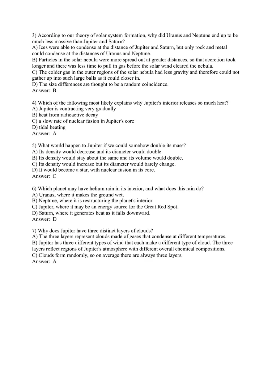 The Cosmic Perspective - Jovian Planet Systems Quiz Part 2 - Page 7