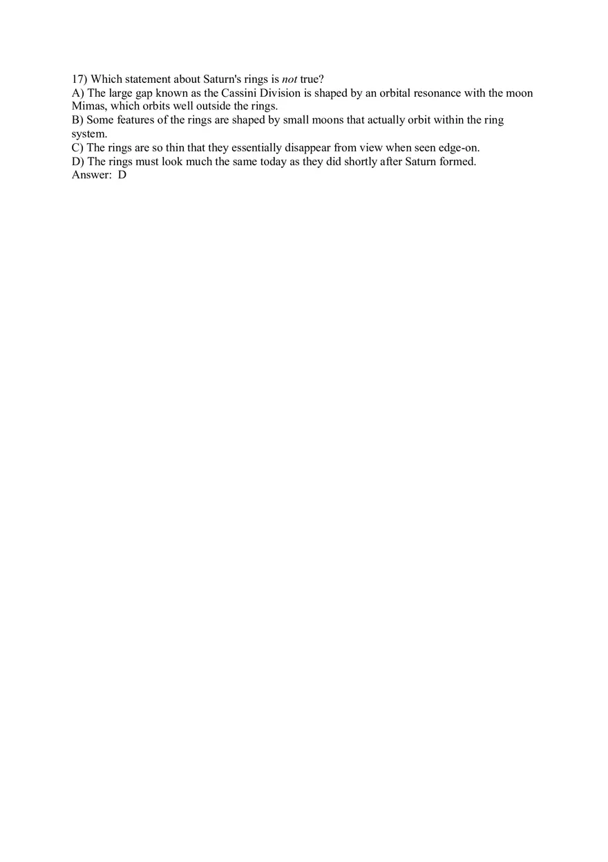 The Cosmic Perspective - Jovian Planet Systems Quiz Part 2 - Page 10