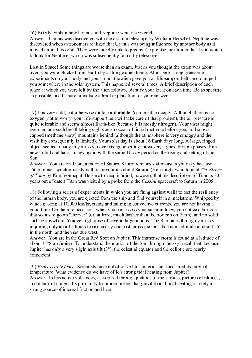 The Cosmic Perspective - Jovian Planet Systems Quiz Part 2 - Page 2