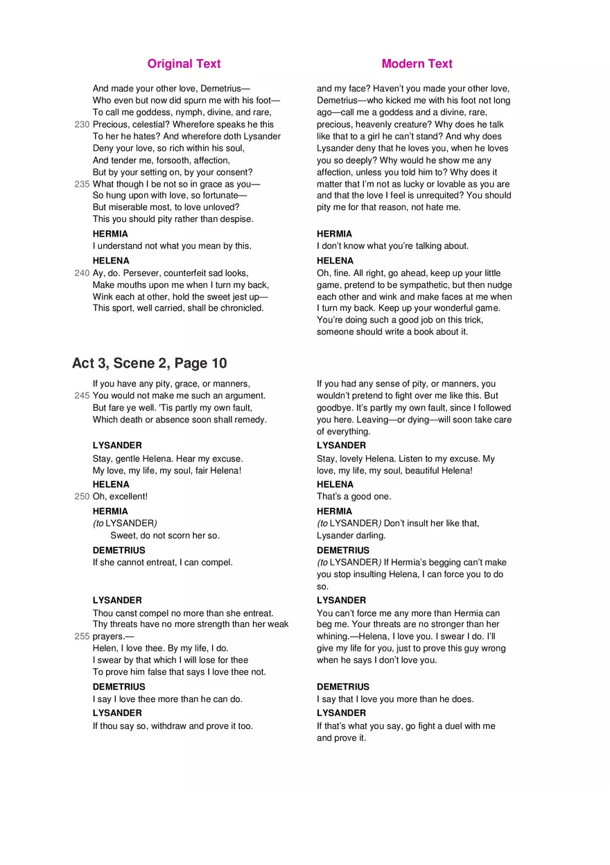 A Midsummer Night's Dream No Fear Shakespeare Part 3 - Page 7