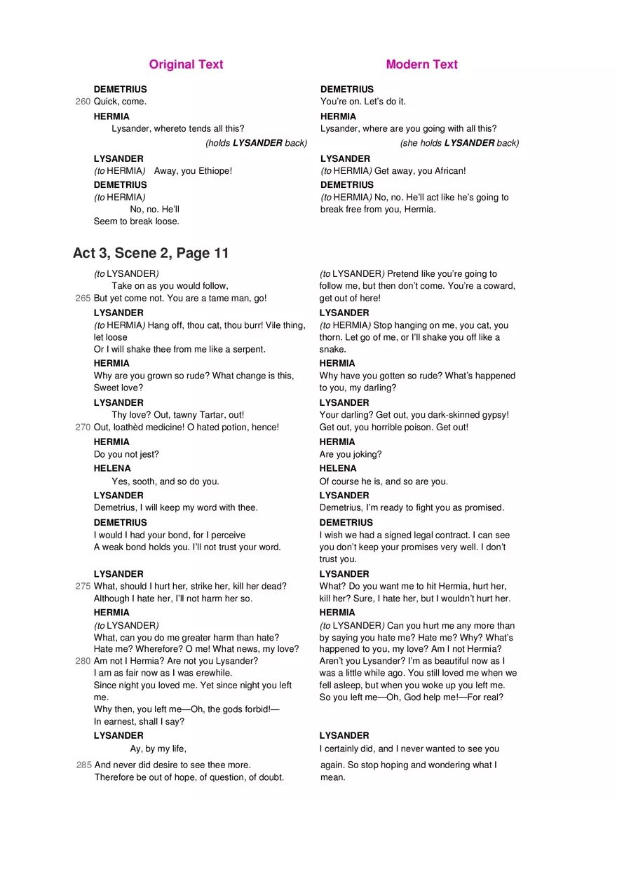 A Midsummer Night's Dream No Fear Shakespeare Part 3 - Page 8