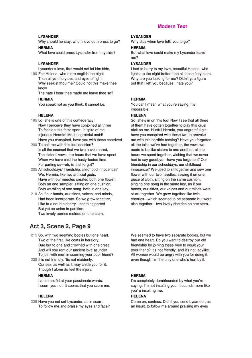A Midsummer Night's Dream No Fear Shakespeare Part 3 - Page 6