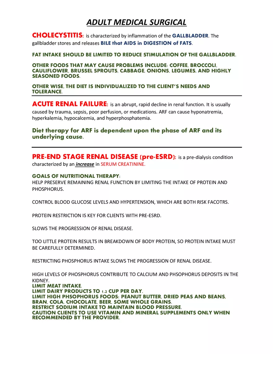 Adult Medical Surgical Notes For Nursing Part 1 - Page 3
