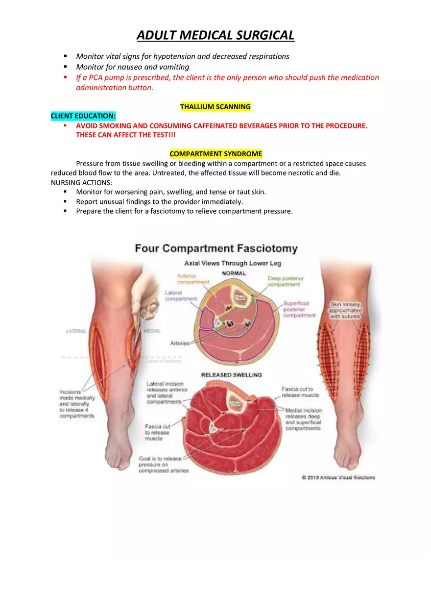 Adult Medical Surgical Notes For Nursing Part 3 - Page 7
