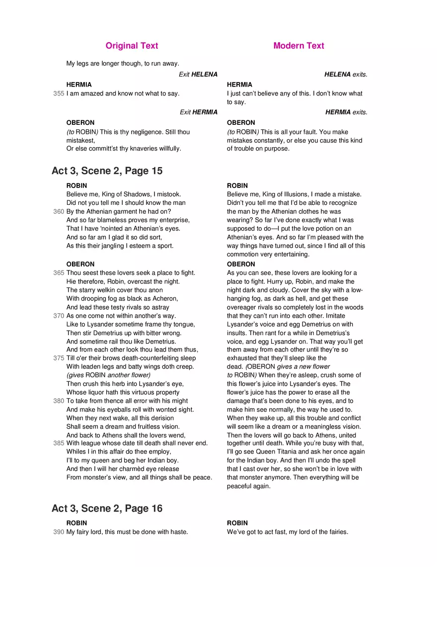 A Midsummer Night's Dream No Fear Shakespeare Part 4 - Page 8