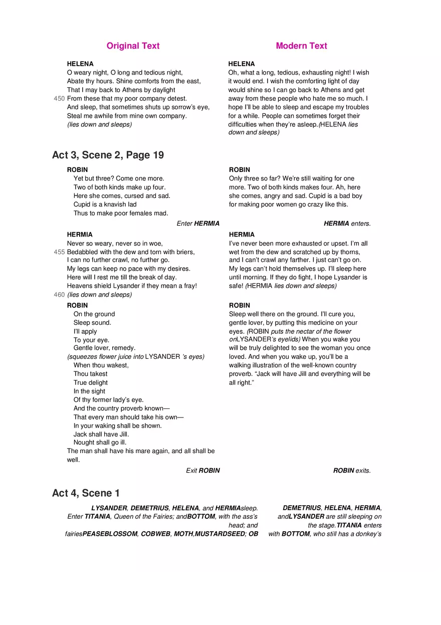 A Midsummer Night's Dream No Fear Shakespeare Part 4 - Page 11