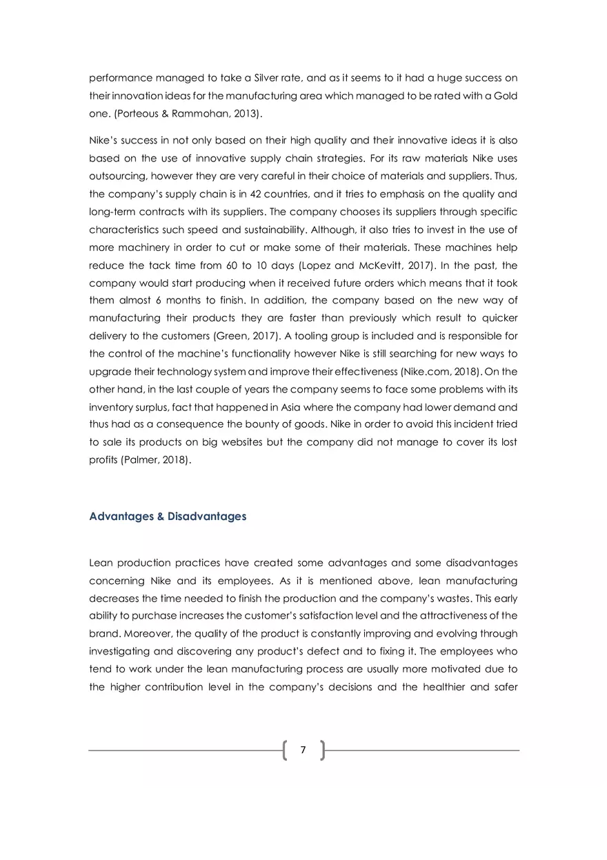 Operations Management - The Case Of Nike - Page 9