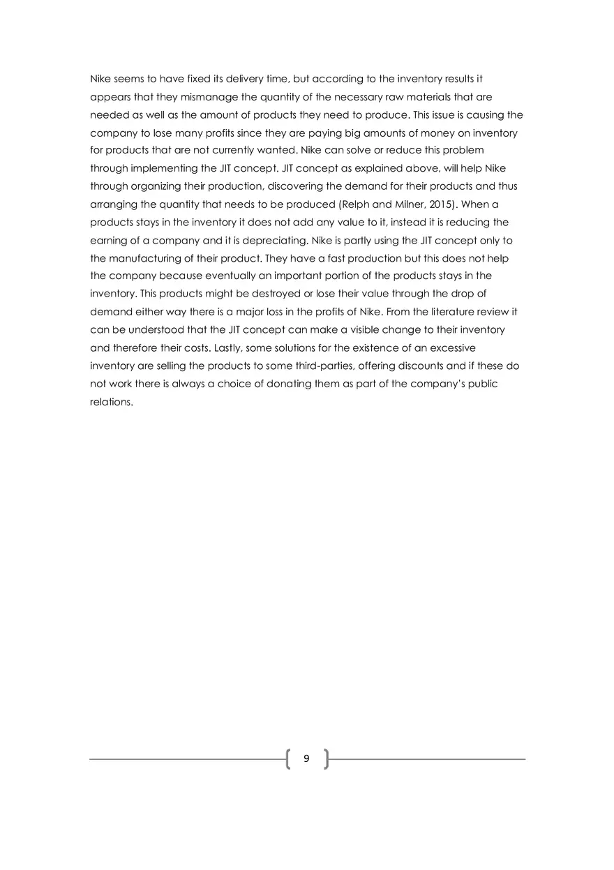 Operations Management - The Case Of Nike - Page 11