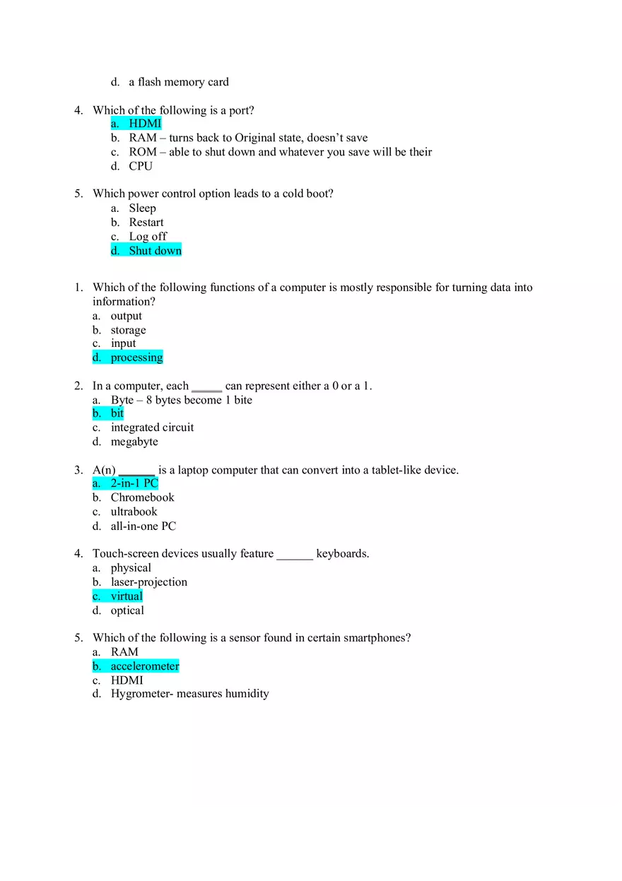 Business Processing Practice Chapter 2 Answer Key - Page 2