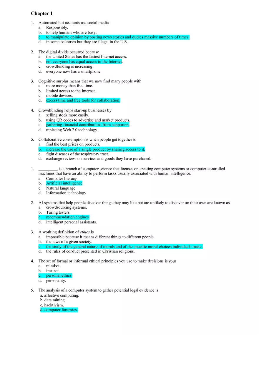 Business Processing Practice Chapter 2 Answer Key - Page 4