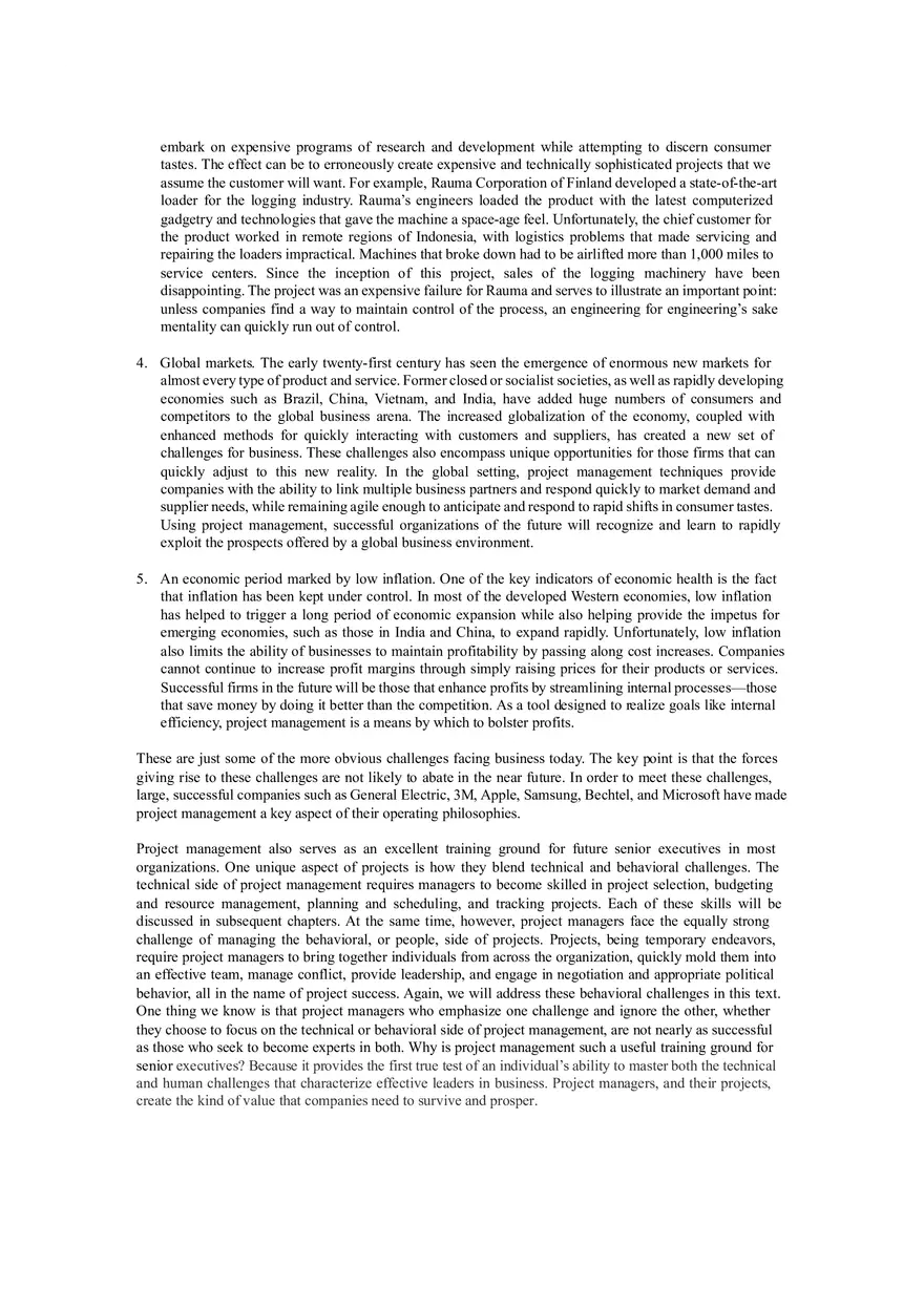 Lecture Notes - Introduction to Project Management and Why Project Management - Page 11