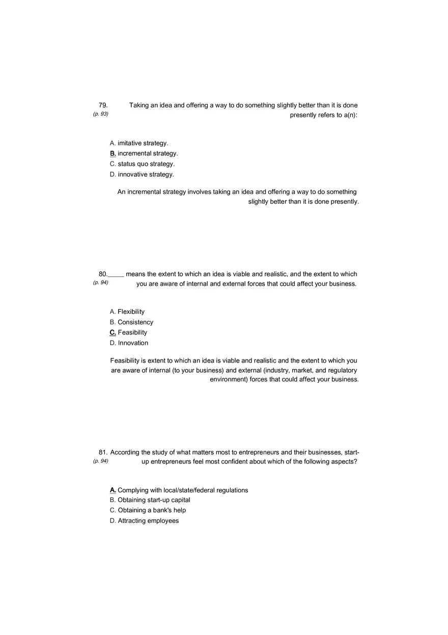 Small Business Its Opportunities and Rewards (Answer Key) Part 9 - Page 14