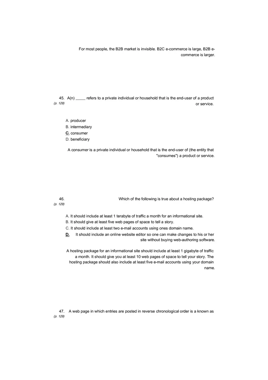 Small Business Its Opportunities and Rewards (Answer Key) Part 11 - Page 7