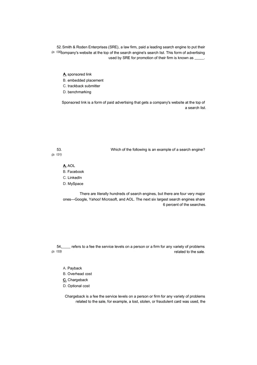 Small Business Its Opportunities and Rewards (Answer Key) Part 11 - Page 10