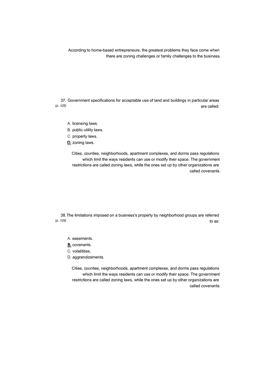 Small Business Its Opportunities and Rewards (Answer Key) Part 11 - Page 4