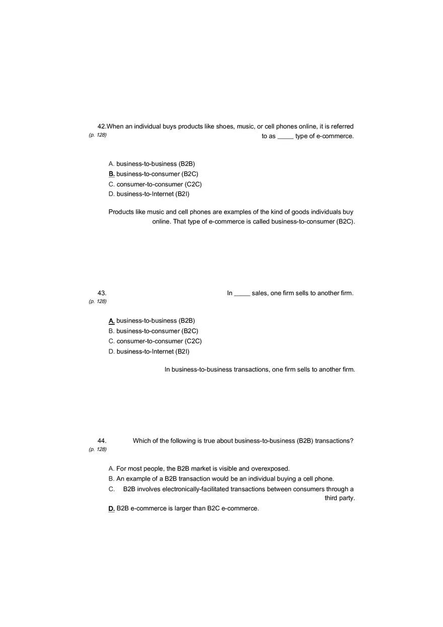 Small Business Its Opportunities and Rewards (Answer Key) Part 11 - Page 6