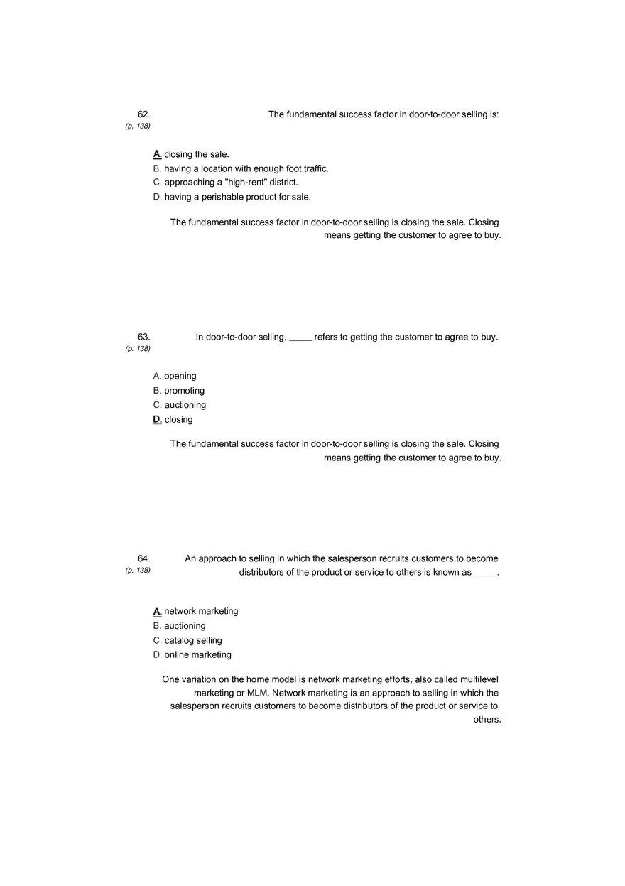 Small Business Its Opportunities and Rewards (Answer Key) Part 12 - Page 2