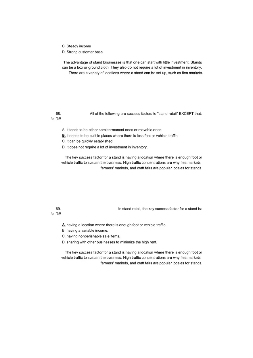 Small Business Its Opportunities and Rewards (Answer Key) Part 12 - Page 4