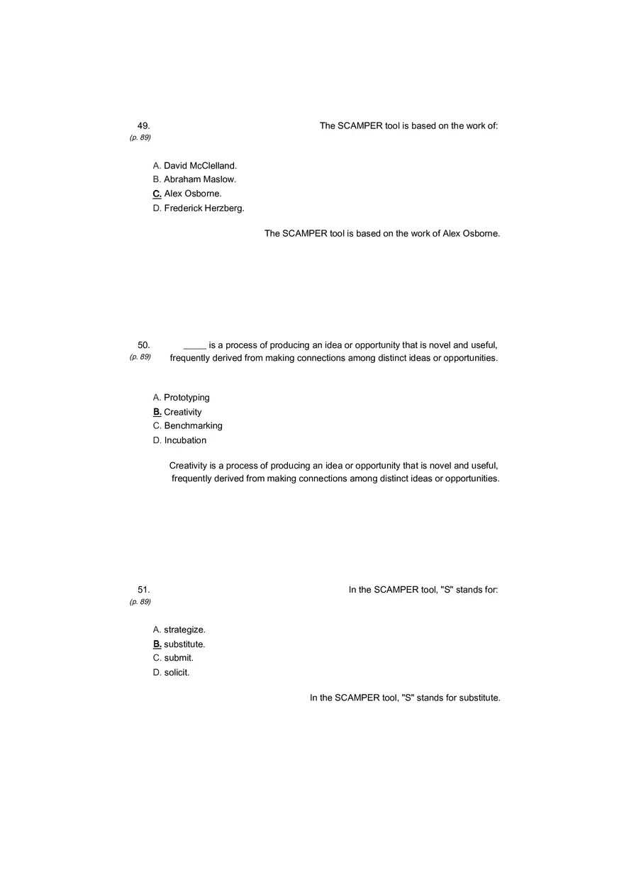 Small Business Its Opportunities and Rewards (Answer Key) Part 8 - Page 8