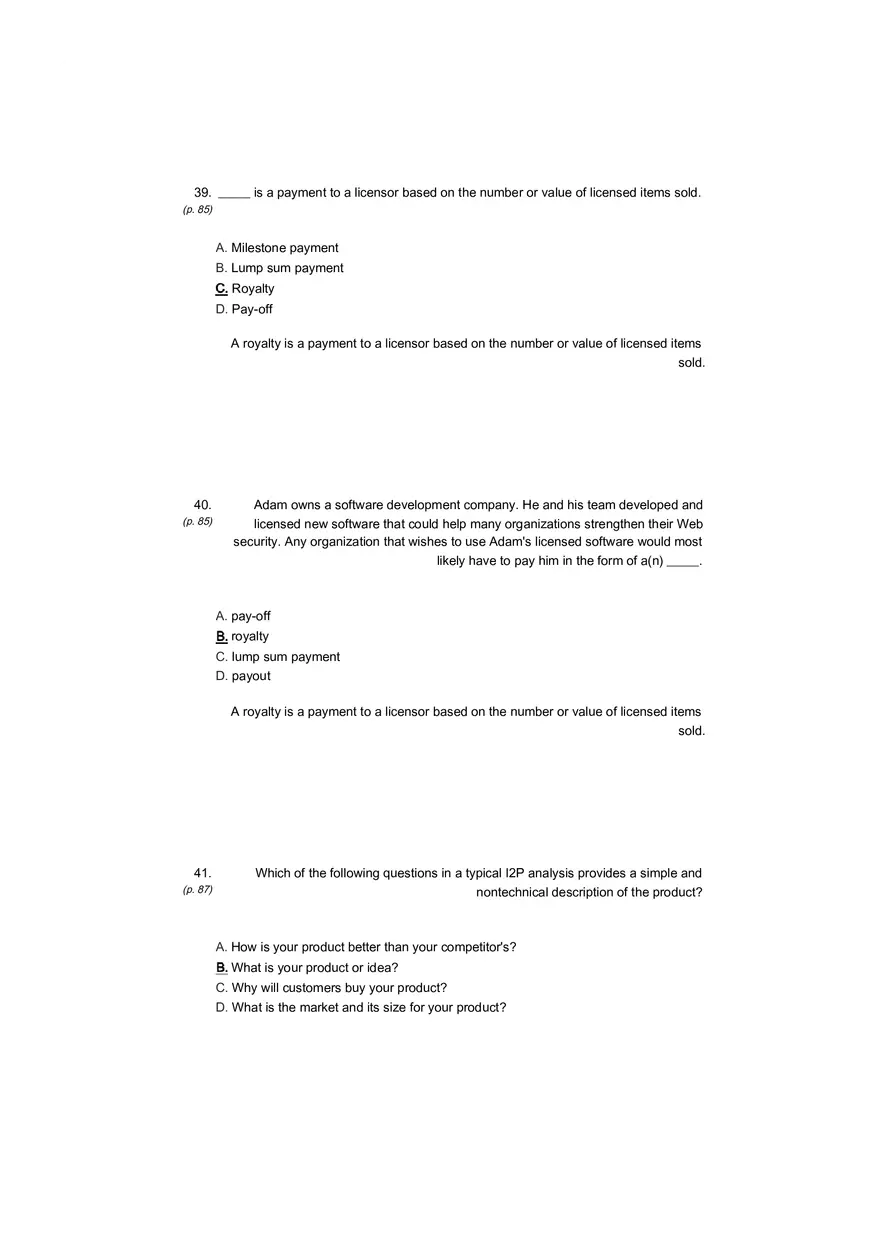 Small Business Its Opportunities and Rewards (Answer Key) Part 8 - Page 4