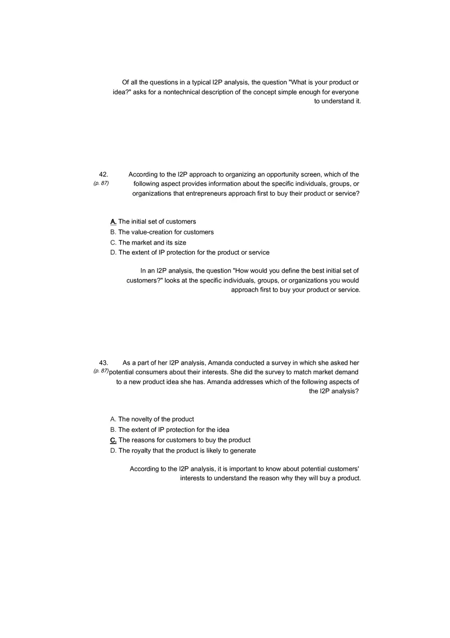 Small Business Its Opportunities and Rewards (Answer Key) Part 8 - Page 5