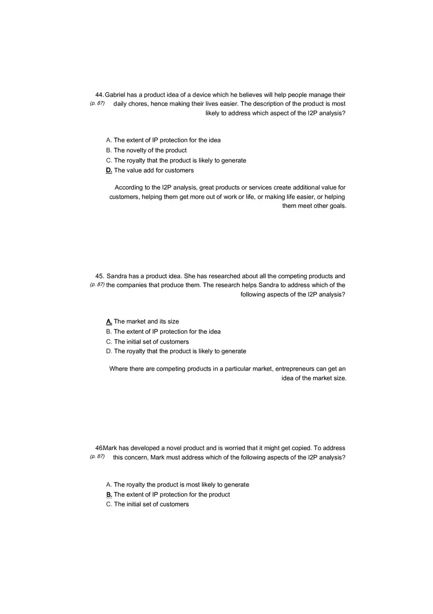 Small Business Its Opportunities and Rewards (Answer Key) Part 8 - Page 6