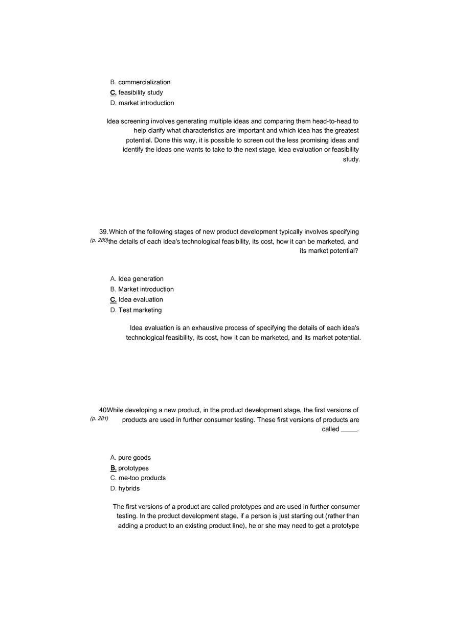 Small Business Its Opportunities and Rewards (Answer Key) Part 14 - Page 7