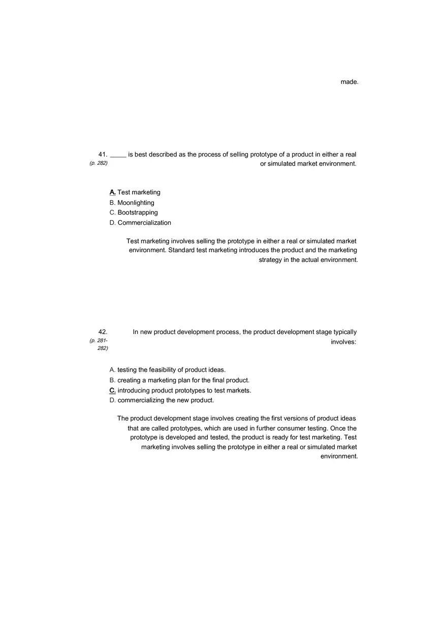 Small Business Its Opportunities and Rewards (Answer Key) Part 14 - Page 8