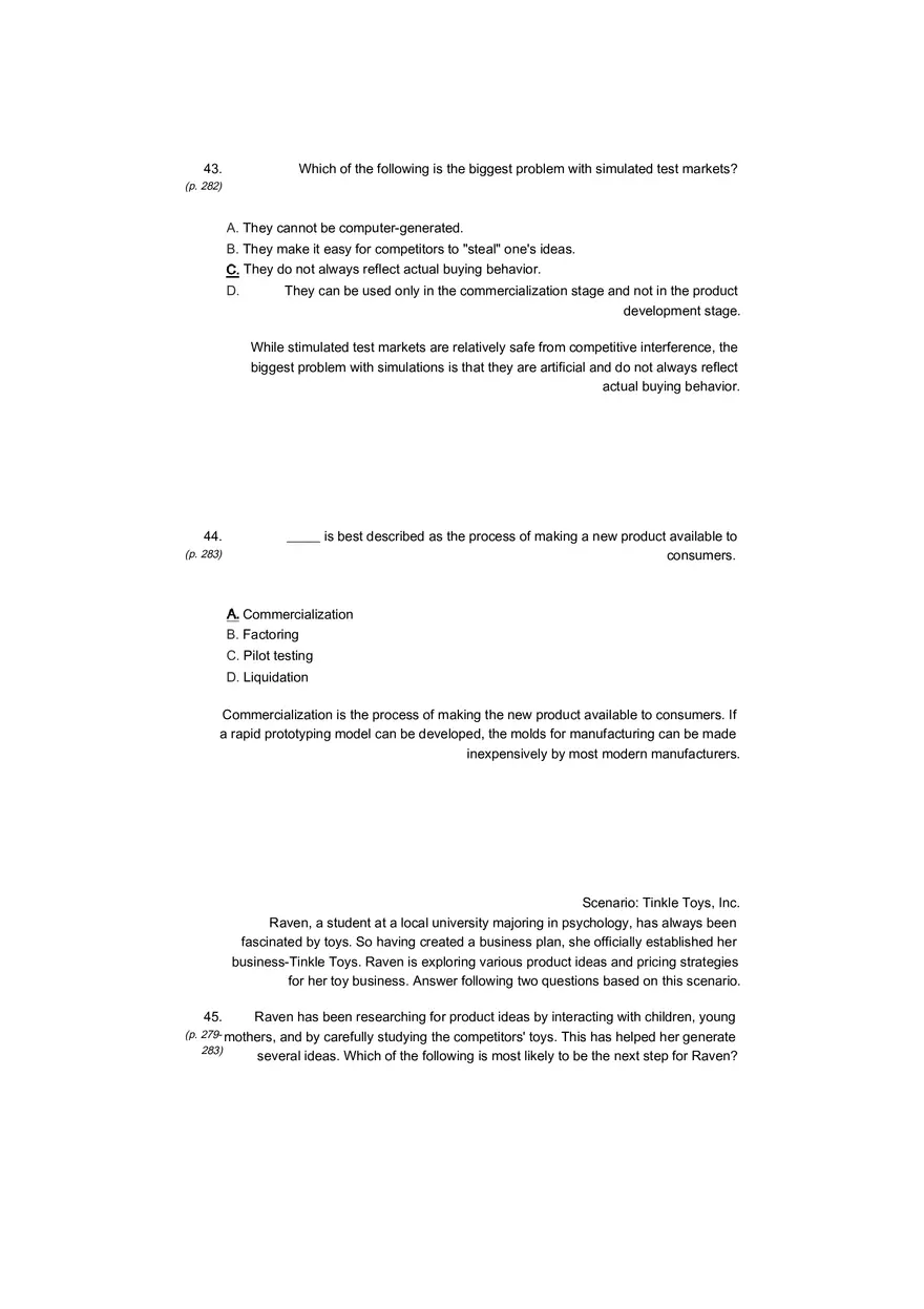 Small Business Its Opportunities and Rewards (Answer Key) Part 14 - Page 9