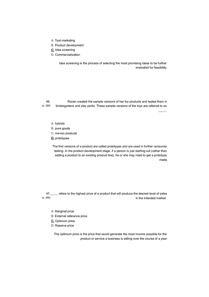 Small Business Its Opportunities and Rewards (Answer Key) Part 14 - Page 10