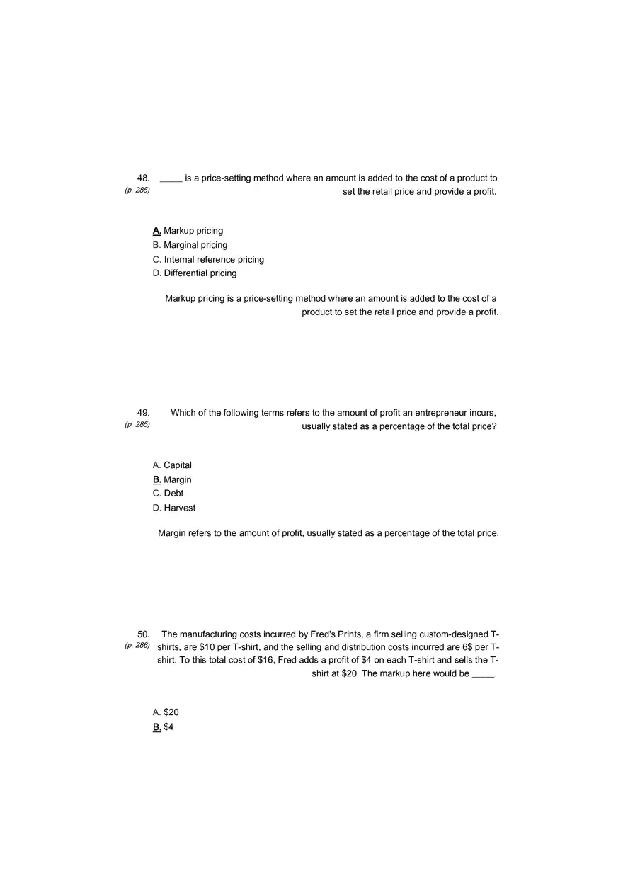 Small Business Its Opportunities and Rewards (Answer Key) Part 14 - Page 11