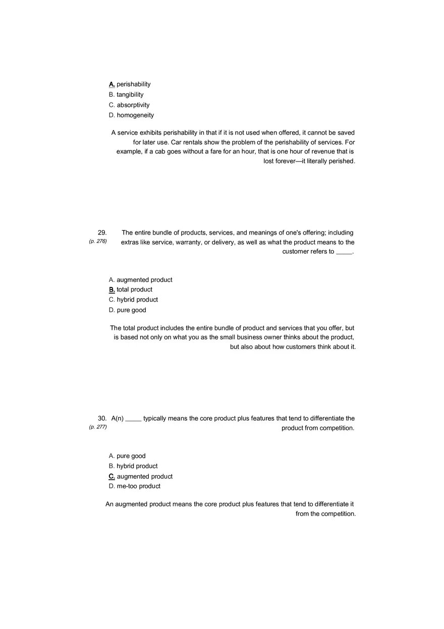 Small Business Its Opportunities and Rewards (Answer Key) Part 14 - Page 2